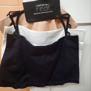 NWT Comfort by Real Seamless Shaping Boyleg; SZs XL & M; B/W/Nude; $35